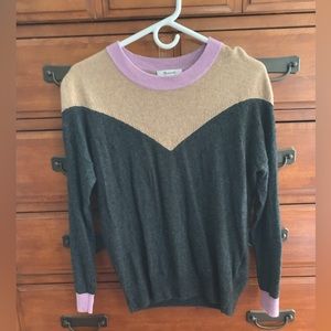 Madewell color block sweater